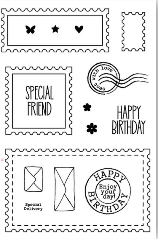 JH1090 Postage & More! A6 Stamp Set