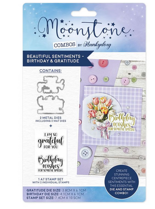 Moonstone Combos - Beautiful Sentiments - Birthday & Gratitude