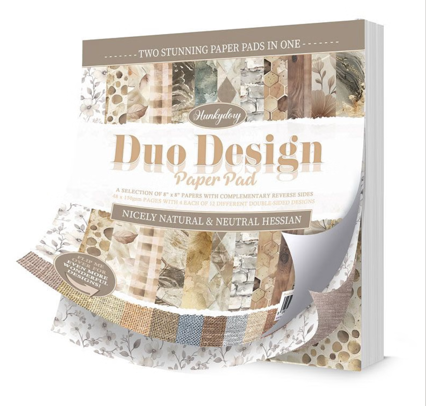Duo Design Paper Pads - Nicely Natural & Neutral Hessian