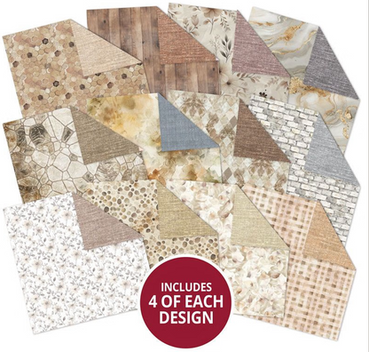 Duo Design Paper Pads - Nicely Natural & Neutral Hessian