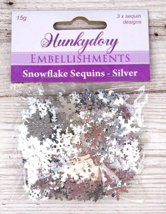 Snowflake Sequins - Silver