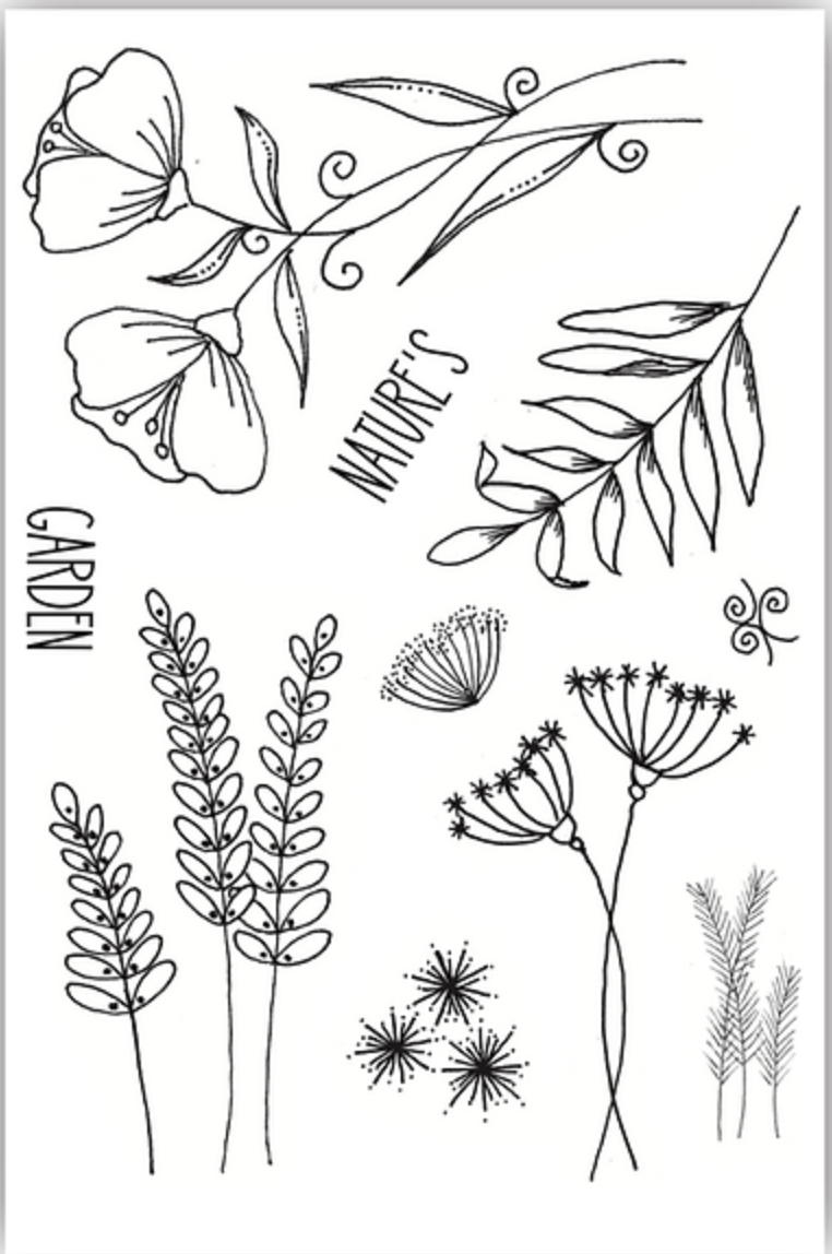 JH1096 Nature's Garden #2 A6 Stamp Set