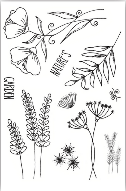 JH1096 Nature's Garden #2 A6 Stamp Set