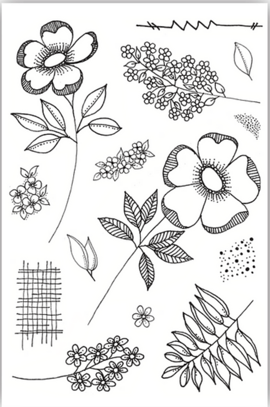 JH1095 Nature's Garden #1 A6 Stamp Set