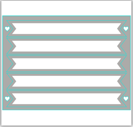 JHD Message Banner Die Set JHD-CUT-1018