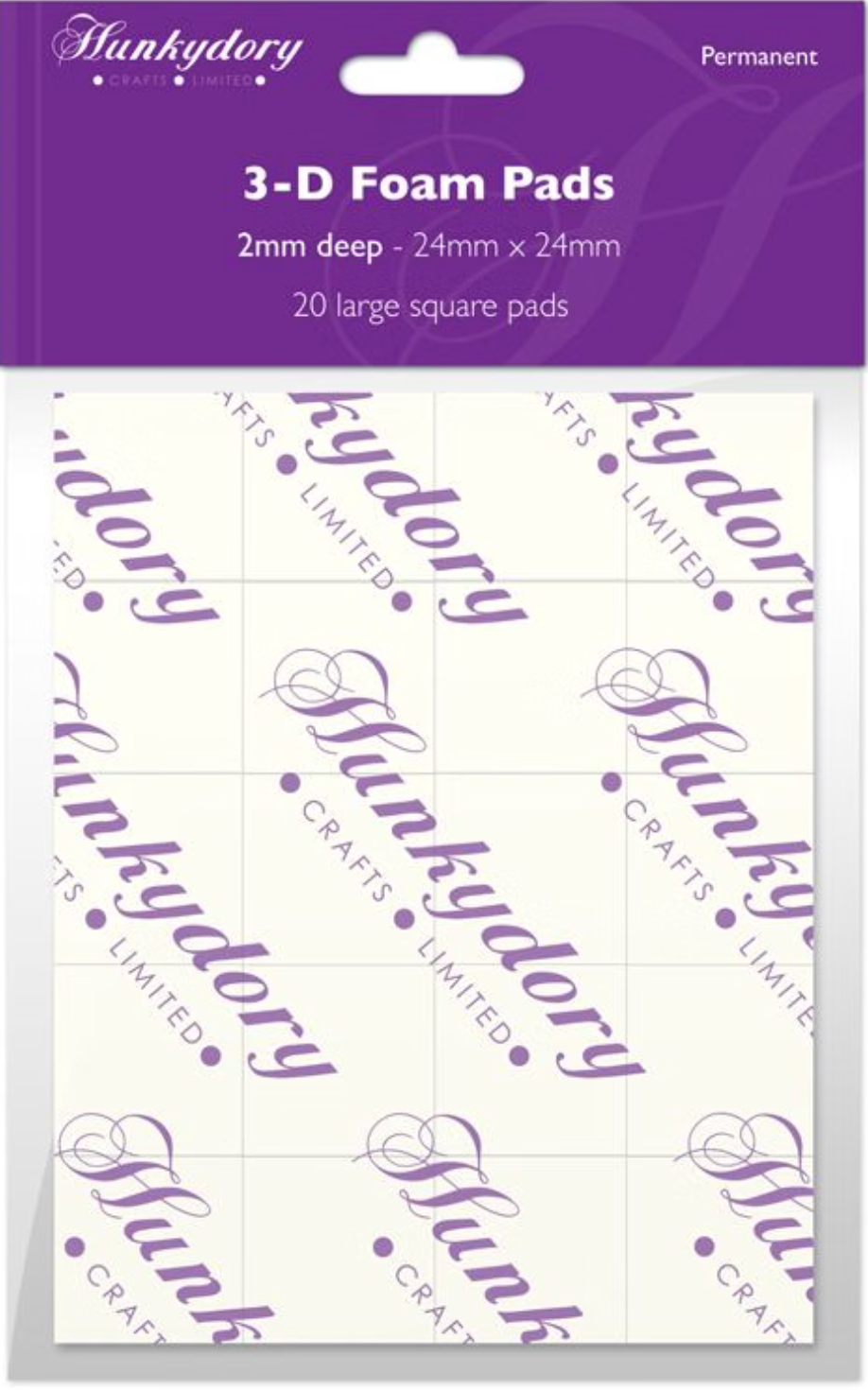 Foam Pads - 2mm Deep - Size 24mm x 24mm