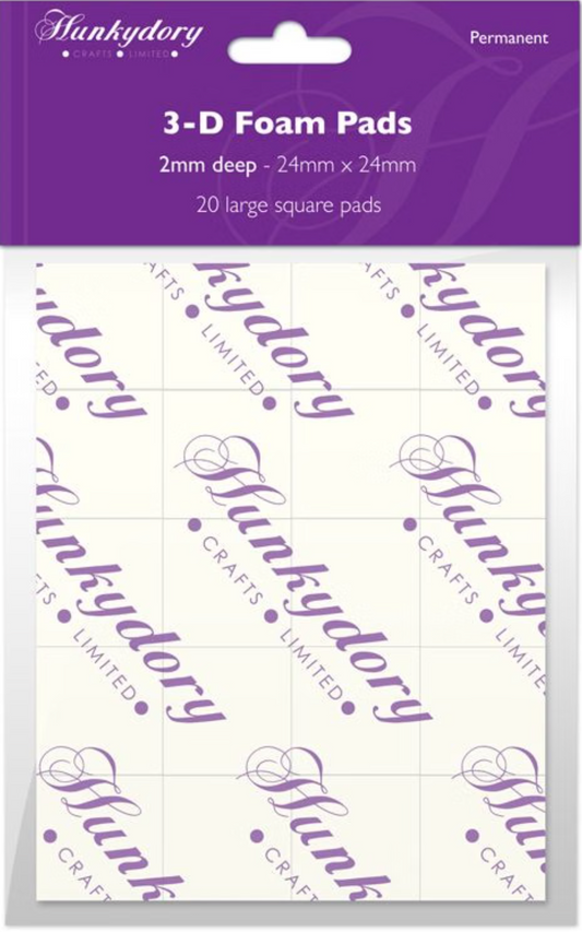 Foam Pads - 2mm Deep - Size 24mm x 24mm