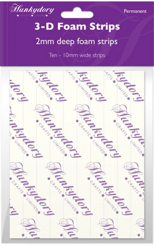 Foam Pads - 2mm Deep - Size 10mm x 150mm