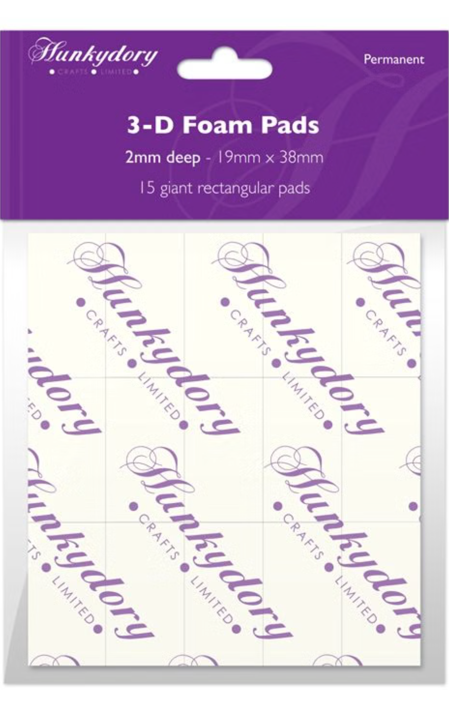 Foam Pads - 2mm Deep - Size 19mm x 38mm