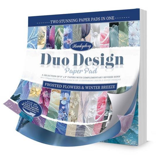 Duo Design Paper Pads - Frosted Flowers & Winter Breeze