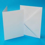 C5 White card blanks and envelope pack x 10