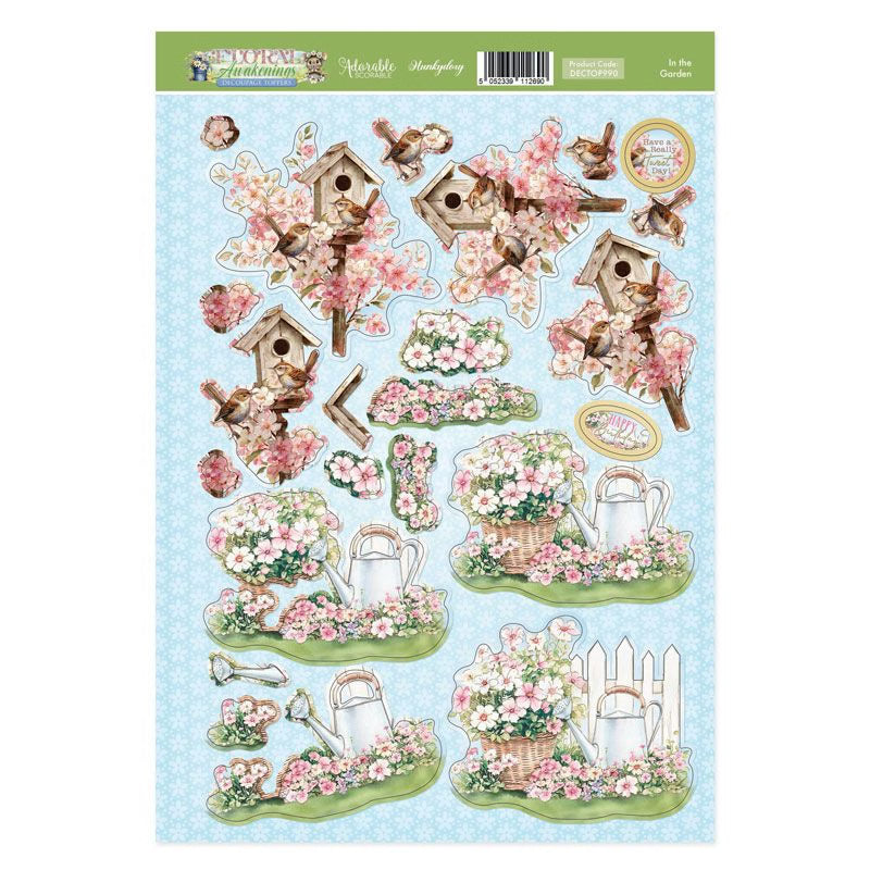 In the Garden Decoupage Topper Sheet