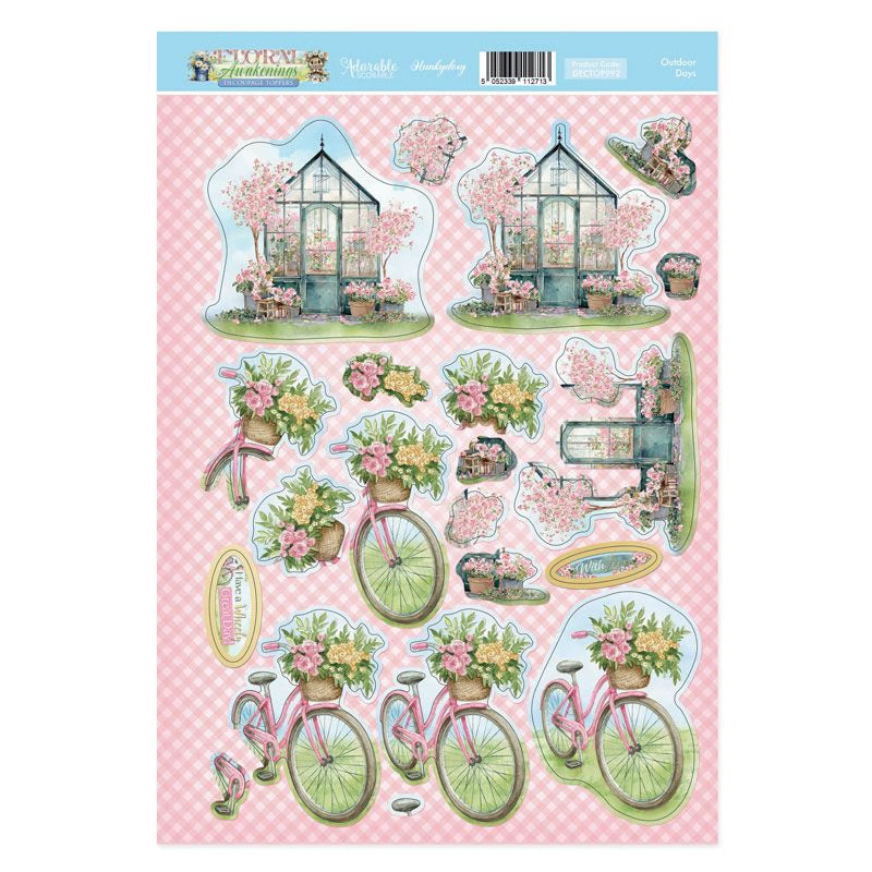 Outdoor Days Decoupage Topper Sheet