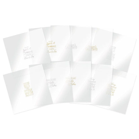 Luxury Festive Foiled Acetate Sentiment Sheets