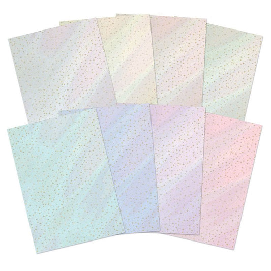 Rainbow Finish - A Touch of Colour Foiled Edge-to-Edge Cardstock