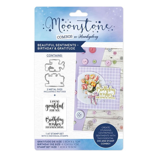 Moonstone Combos - Beautiful Sentiments - Birthday & Gratitude