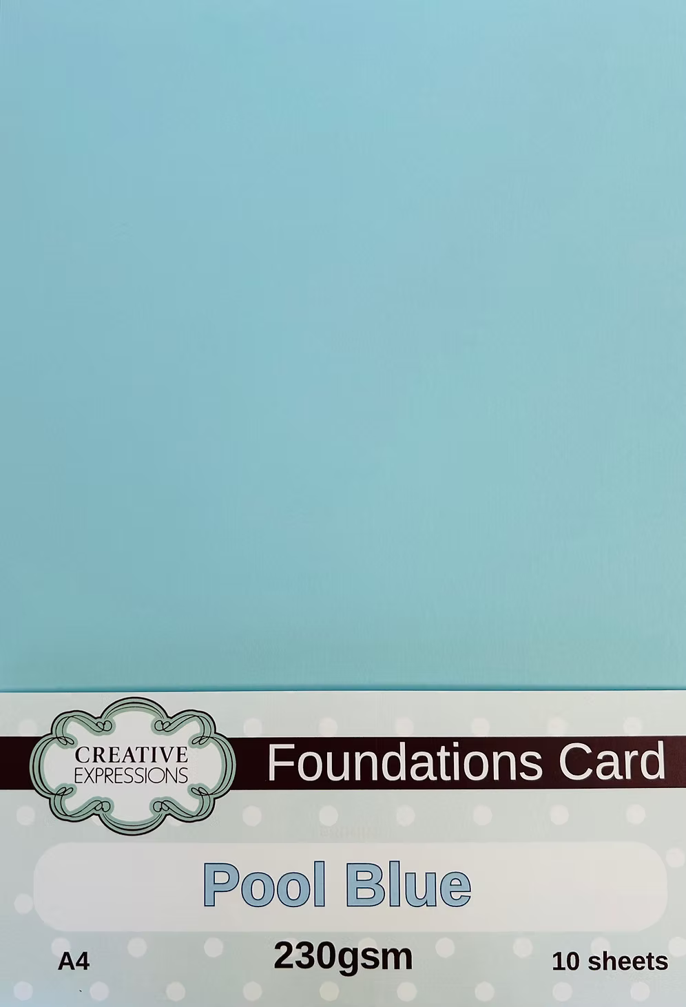 Pool Blue Foundations Card 230gsm A4 10 Sheets