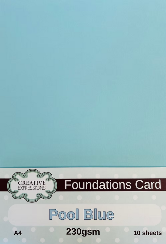Pool Blue Foundations Card 230gsm A4 10 Sheets