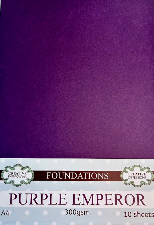Purple Emperor Foundations Card 300gsm A4 10 Sheets