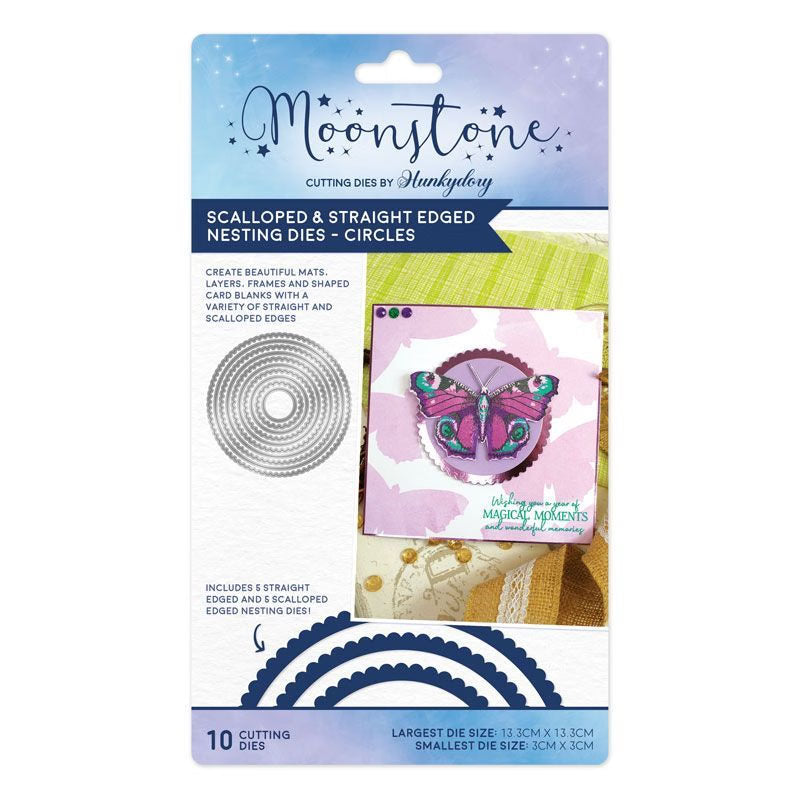 Scalloped & Straight Edged Nesting Dies - Circles