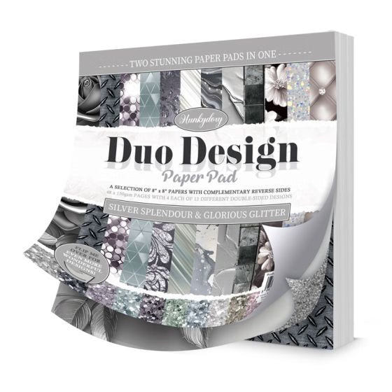 Duo Design Paper Pads - Silver Splendour & Glorious Glitter