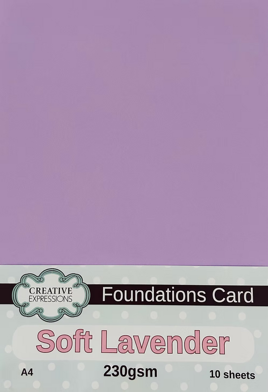 Soft Lavender Foundations Card 230gsm A4 10 Sheets
