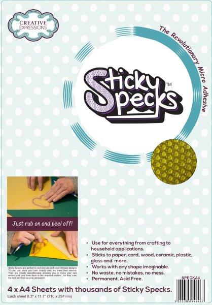 Sticky Specks Micro Adhesive Sheets 4 x A4