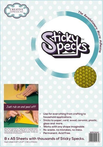 Sticky Specks Micro Adhesive Sheets 8 x A5