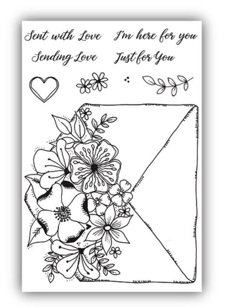 JH1064 Sent with Love A6 Stamp Set